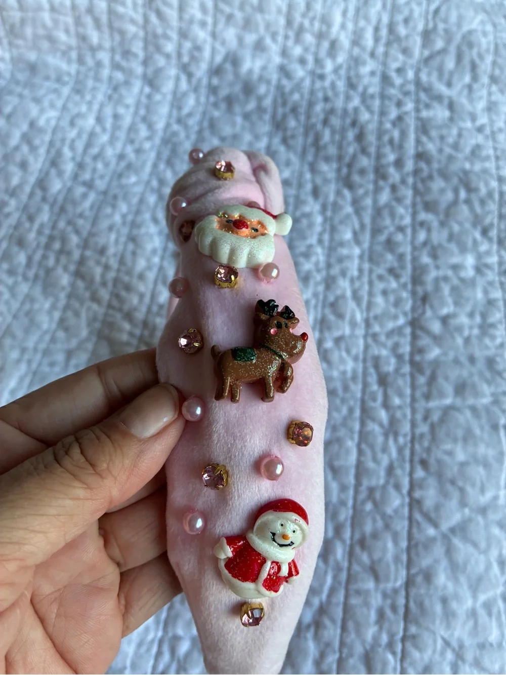 Pink Embellished Kids Headband Trio - Sparkle & Charm Hair Accessories
